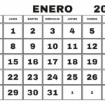 Enero 2024 Calendario