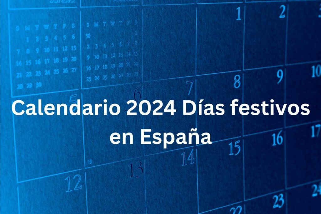 Calendario 2024 Días festivos en España