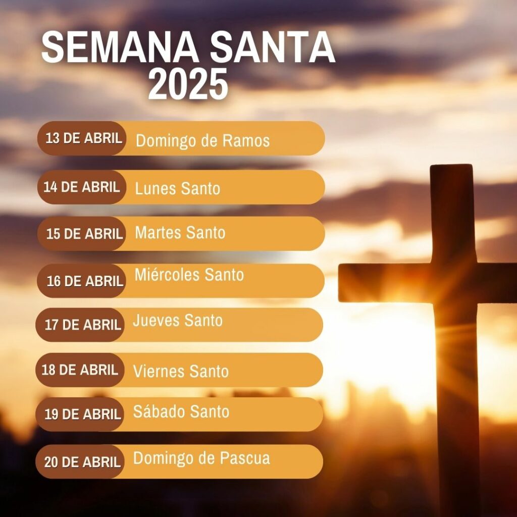 Semana Santa 2025, Consulta las Fechas Completas del Calendario Semana